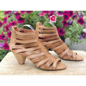Pikolinos Java Tan Leather Gladiator Sandal Women’s Size 41 (US 10.5)
